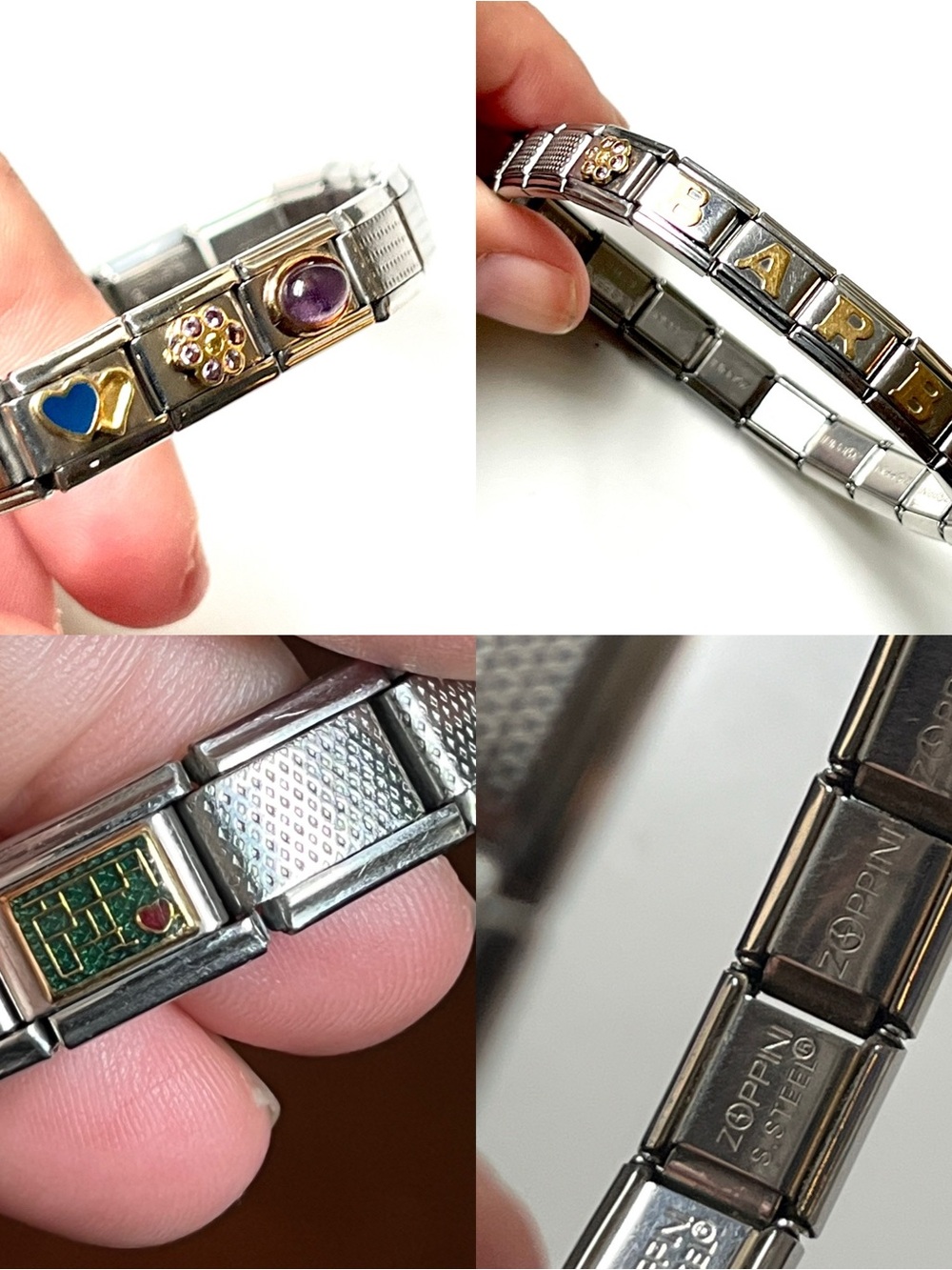 Vintage Y2K Zoppini Stainless 18k Bracelet